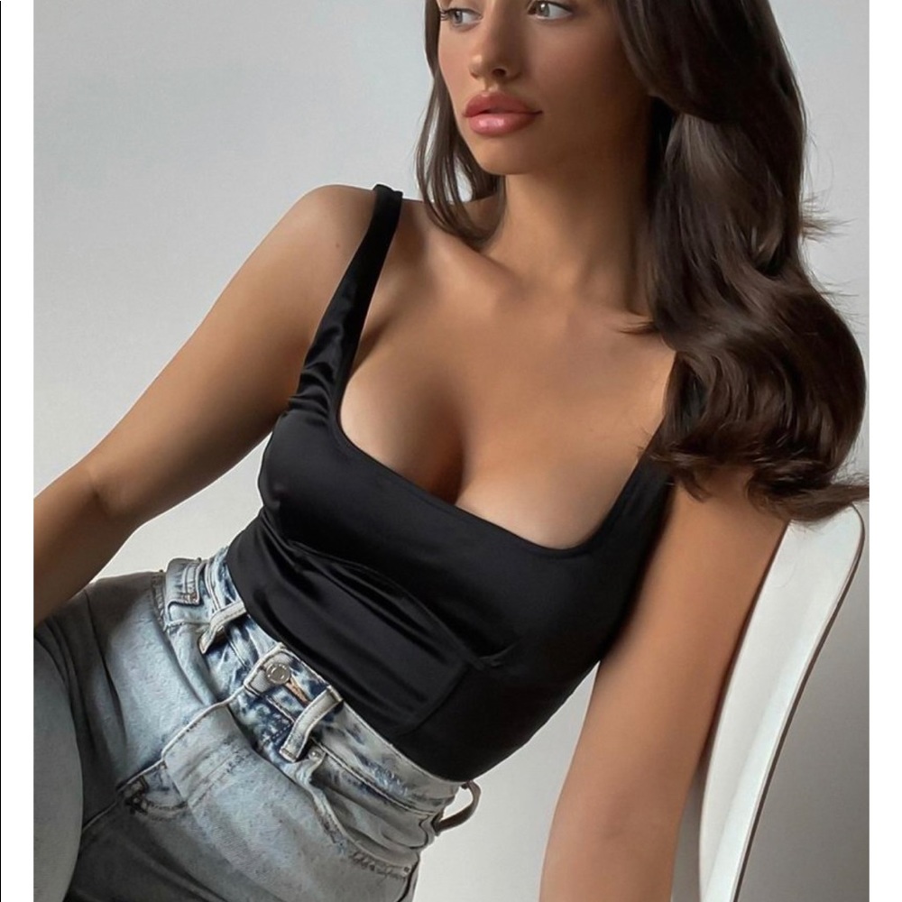 Black White Fox bodysuit